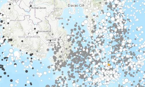 菲律宾东南部海域发生4.6级地震震源深度75.2千米