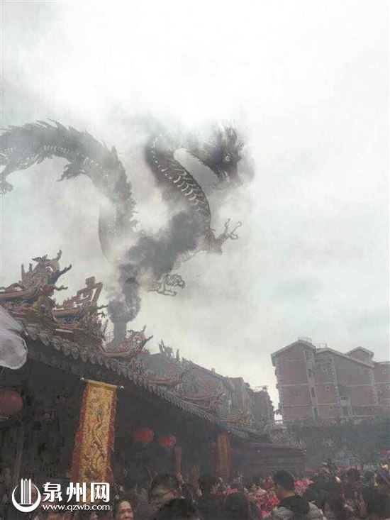 网传泉州市区涂门街现“烟龙”？假的！照片是PS的