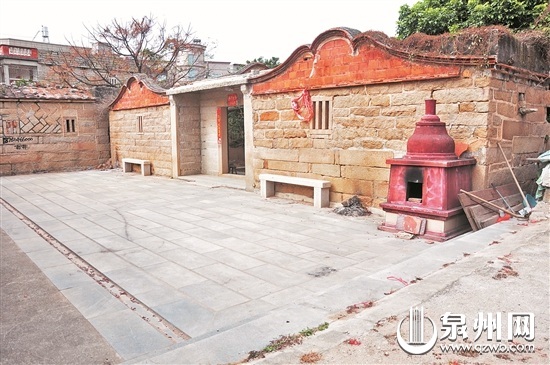 古厝翻建前原貌，闽南传统的出砖入石。