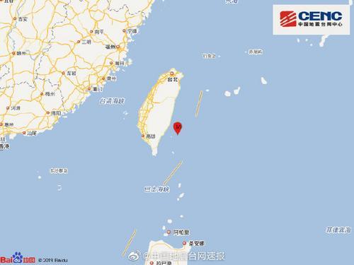 台湾台东海域发生地震 福建沿海多地震感明显