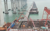 福厦铁路泉州湾跨海大桥主墩承台今日完成浇筑