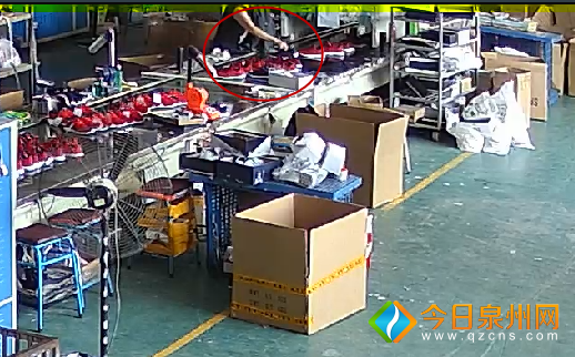 晋江：“勤快”员工早早到岗 竟是为了偷厂里鞋子
