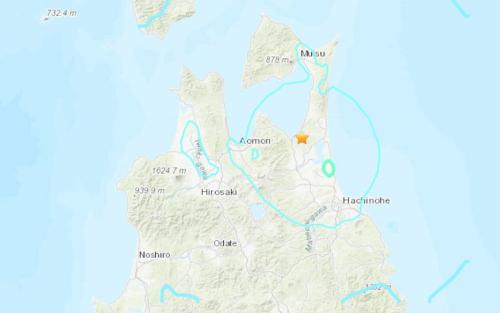 日本青森县发生5.4级地震震源深度88.4公里