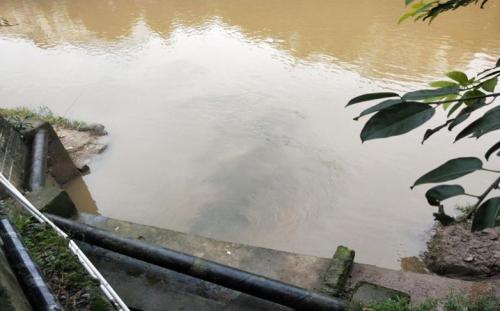 龙水镇综合街社区生活污水入河排污口