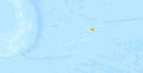南桑威奇群岛附近海域发生5级地震 震源深度10公里