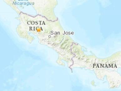 哥斯达黎加发生5.0级地震震源深度77.9公里