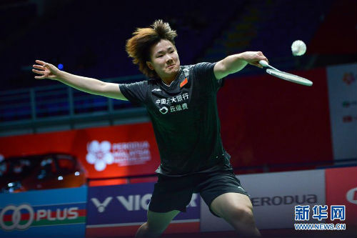 （体育）（3）羽毛球——马来西亚大师赛：何冰娇首轮晋级
